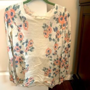 Lauren Conrad Floral Sweater Size XS